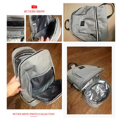 Double Layer Insulated Thermal Cooler Bag Picnic Food Drink Lunch Box Women Men
