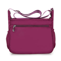 Double Pocket Oxford Shoulder Bag Women Large Capacity Crossbody Bag