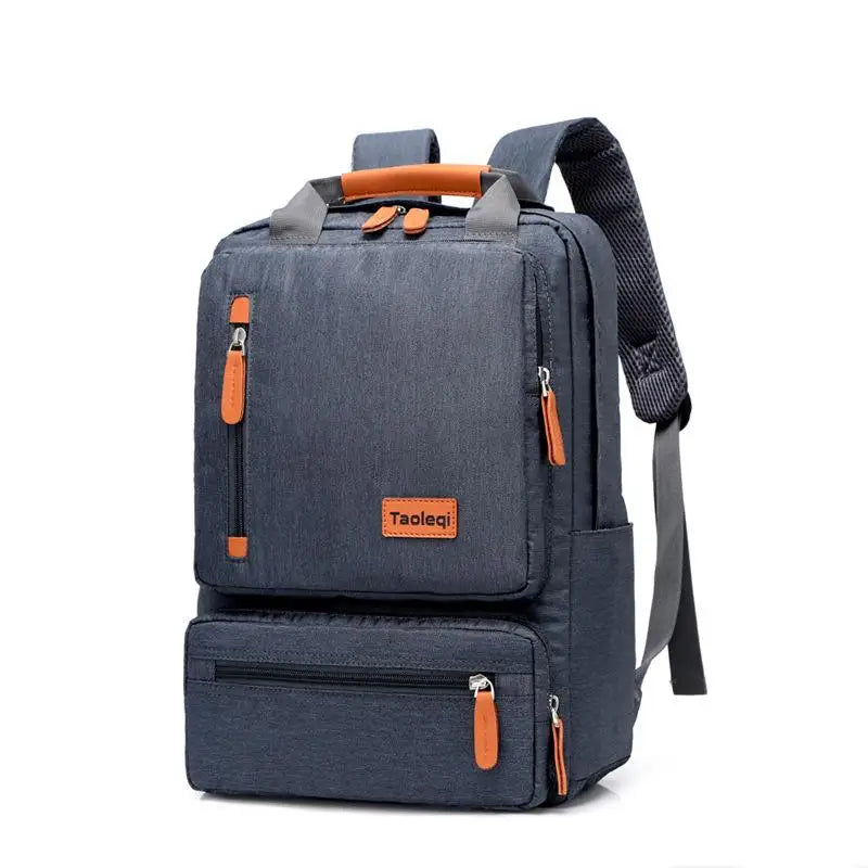 Men's Double Shoulder Bag Laptop Travel Backpack School Supplies