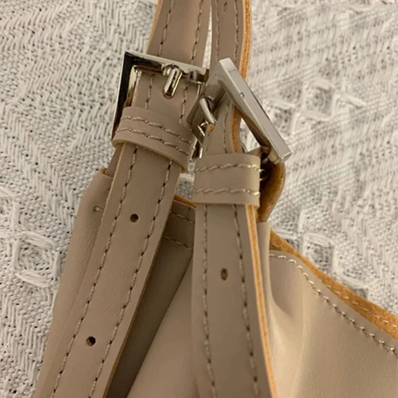 Double Straps Shoulder Bag Women Large Capacity Tote Bag Solid Book