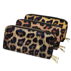 Leopard Pattern Clutch Bag Long Wallet European American