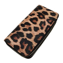 Leopard Pattern Clutch Bag Long Wallet European American