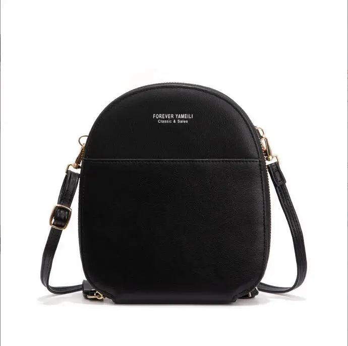 Soft Leather Cell Phone Purse Crossbody Handbag