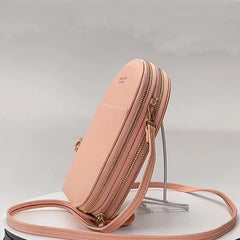 Soft Leather Cell Phone Purse Crossbody Handbag