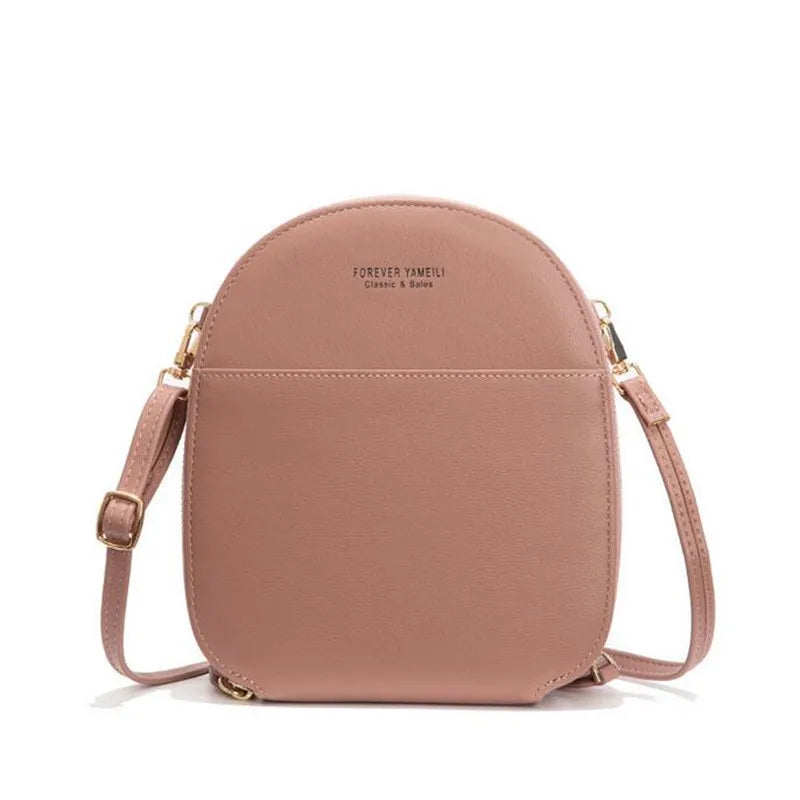 Soft Leather Cell Phone Purse Crossbody Handbag