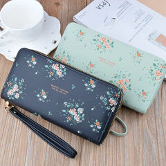 Double Zipper Women Wallet Large Capacity Clutch Bag