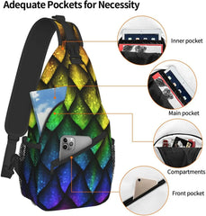Dragon Scale Animal Skin Sling Bag Crossbody Shoulder Bags