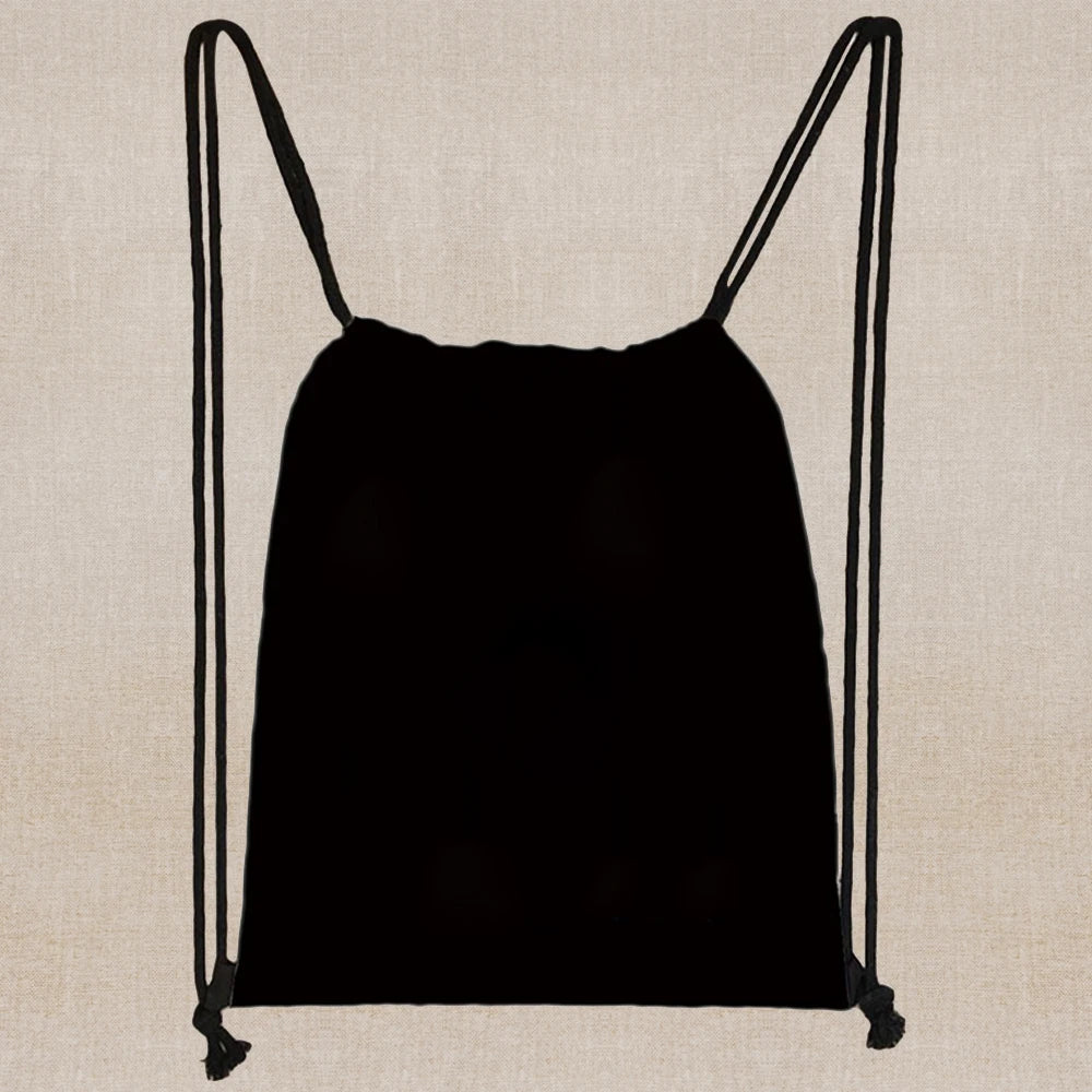 Butterfly Print Gym Backpack - Canvas, Foldable