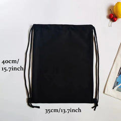 Butterfly Print Gym Backpack - Canvas, Foldable