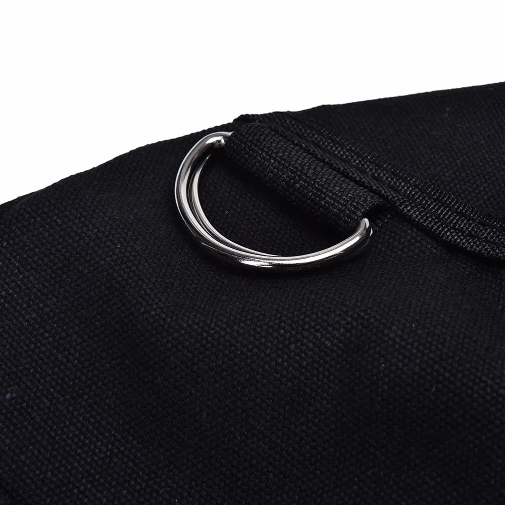 Canvas Drawstring Backpack Unisex School Bag Large Capacity Men's Backpack