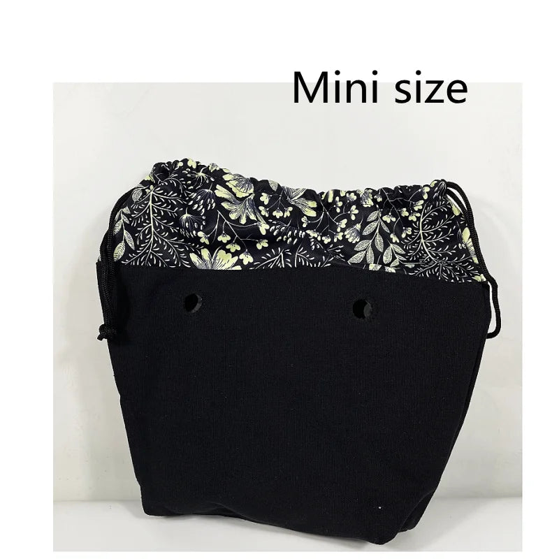 Colorful Print Lining Zipper Pocket for Mini Classic Obag