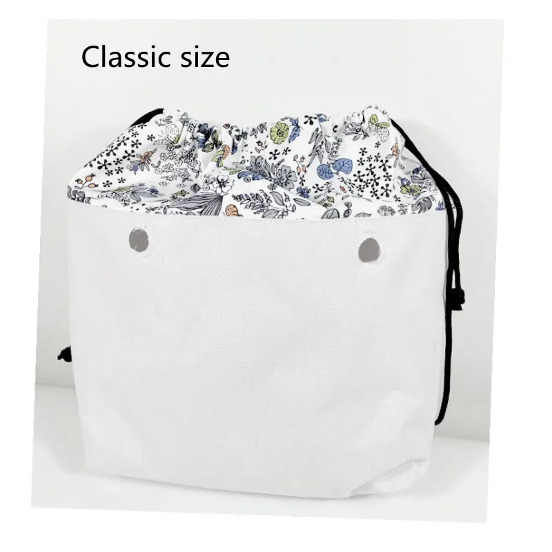 Colorful Print Lining Zipper Pocket for Mini Classic Obag