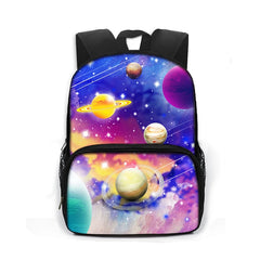 Dreamy Galaxy School Backpack Star Moon Fairy Teenagers Schoolbag Kids Kindergar