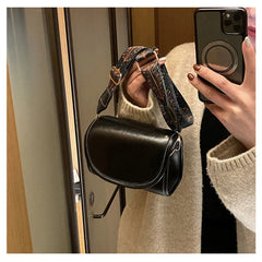 Retro Solid Pu Leather Shoulder Underarm Bag