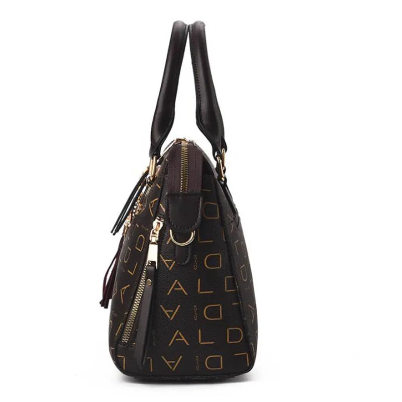 Tassel Designers Women PU Leather Bag Large Capacity Shoulder Bags Casual Tote
