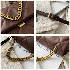 Rhombus Chain Shoulder Bags Women Fashionable Messenger Bags
