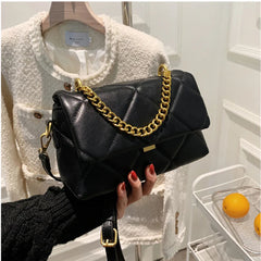 Rhombus Chain Shoulder Bags Women Fashionable Messenger Bags