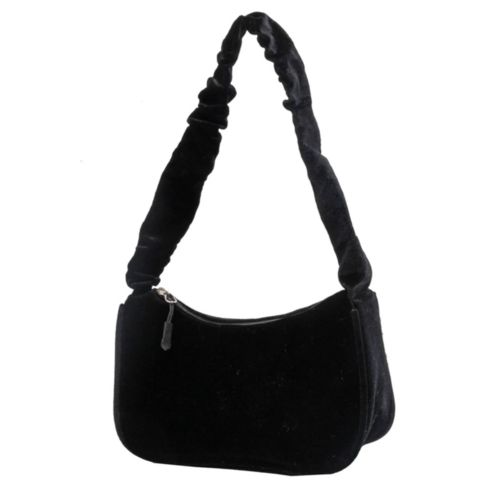 Autumn Winter Women Handbags Shoulder Bags Velvet Square Bags