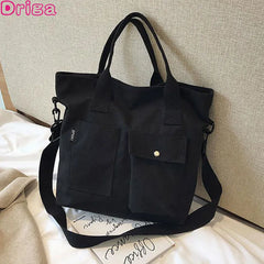 Canvas Women Handbags Shoulder Bags Tote Crossbody Bags Large Capacity