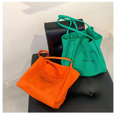 Casual Canvas Shoulder Bags Women Tote Handbags Large Capacity