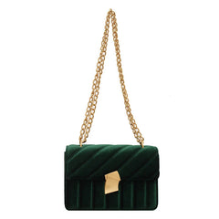 Vintage Stripe Shoulder Bag Mini Crossbody Handbag