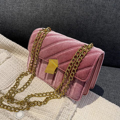 Vintage Stripe Shoulder Bag Mini Crossbody Handbag