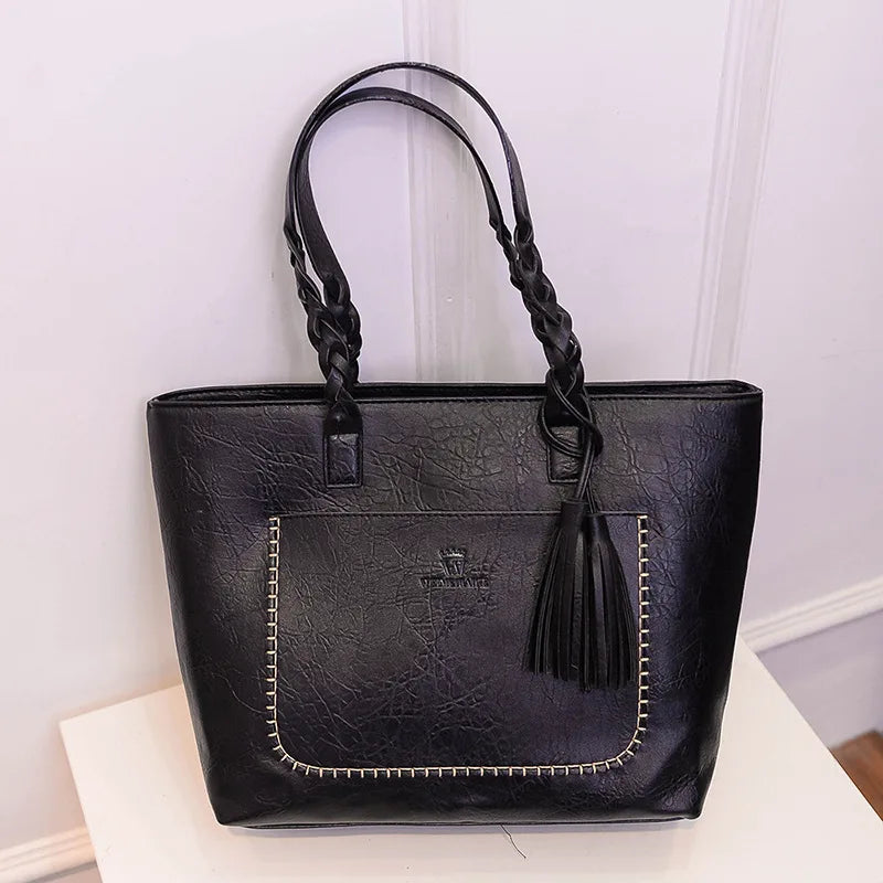 Large Capacity Shoulder Bags Women Fringe Purse Retro Tassel Handbags
