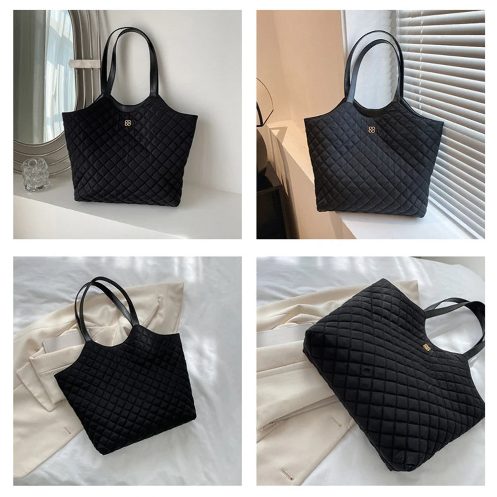 Retro Shoulder Bags Diamond Pattern Handbags Tote Bags Vintage Bags