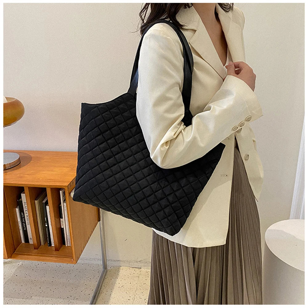 Retro Shoulder Bags Diamond Pattern Handbags Tote Bags Vintage Bags
