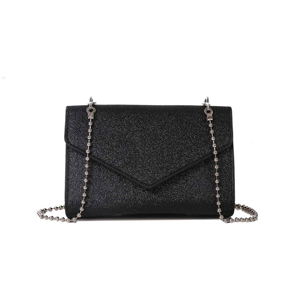 Sequins Square Shoulder Bags For Female Chain Crossbody Bags