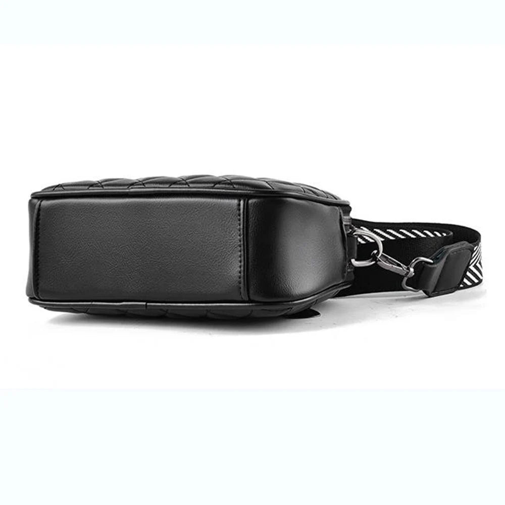 Women's Diamond Check Cross-body Bag Small Round Sell Bag
