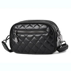 Women's Diamond Check Cross-body Bag Small Round Sell Bag