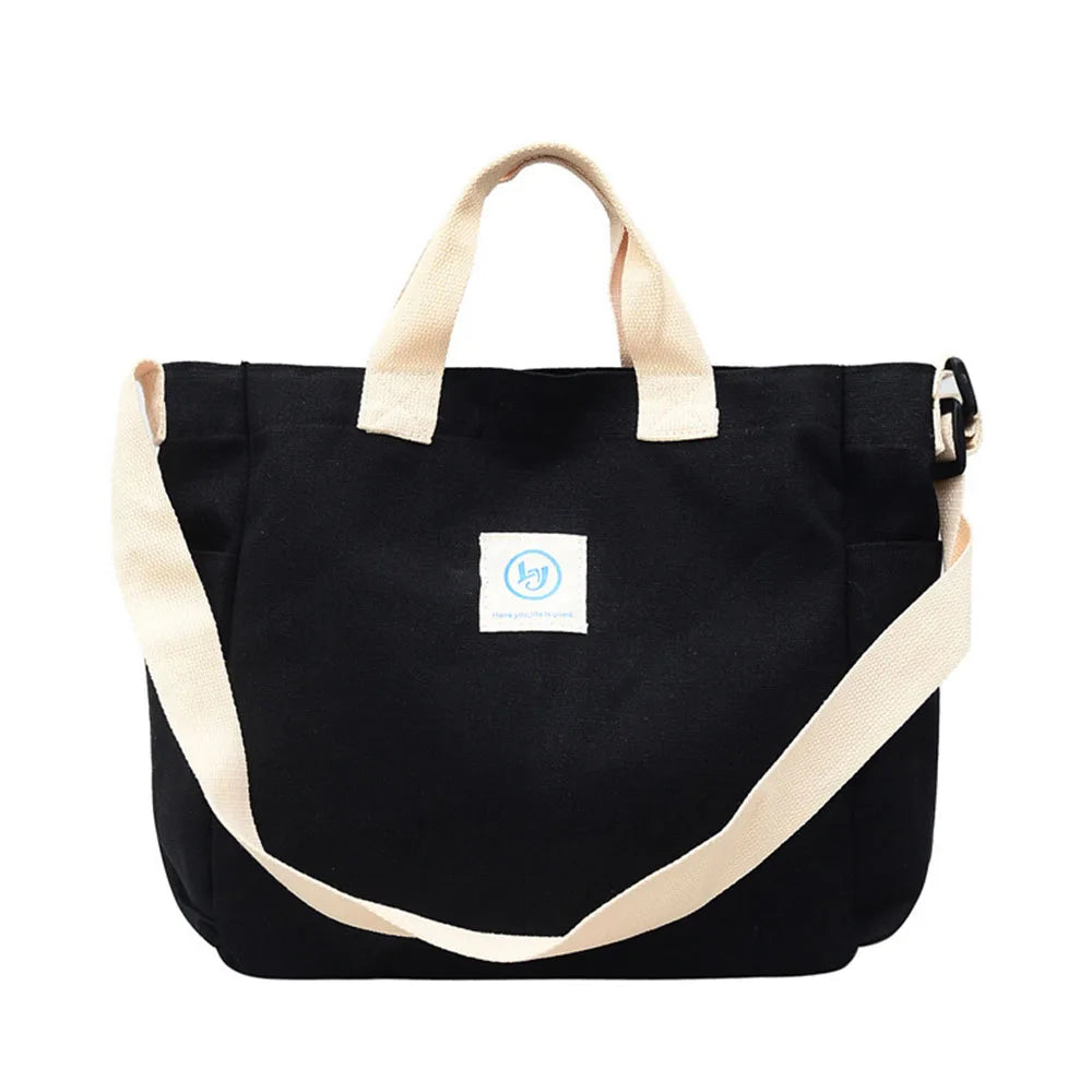 Large Canvas Tote Handbags Women Shopping Shoulder Bags Lady Crossbody Bags