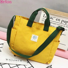 Large Canvas Tote Handbags Women Shopping Shoulder Bags Lady Crossbody Bags