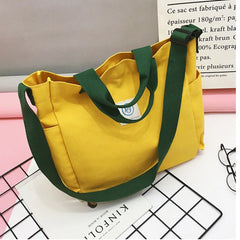 Large Canvas Tote Handbags Women Shopping Shoulder Bags Lady Crossbody Bags