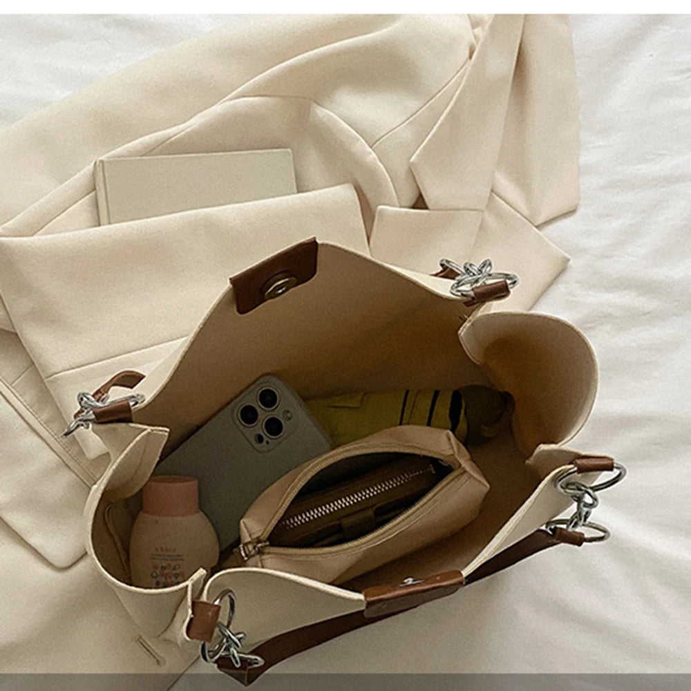 Large Capacity Women's Tote Handbag Chain Shoulder Bag