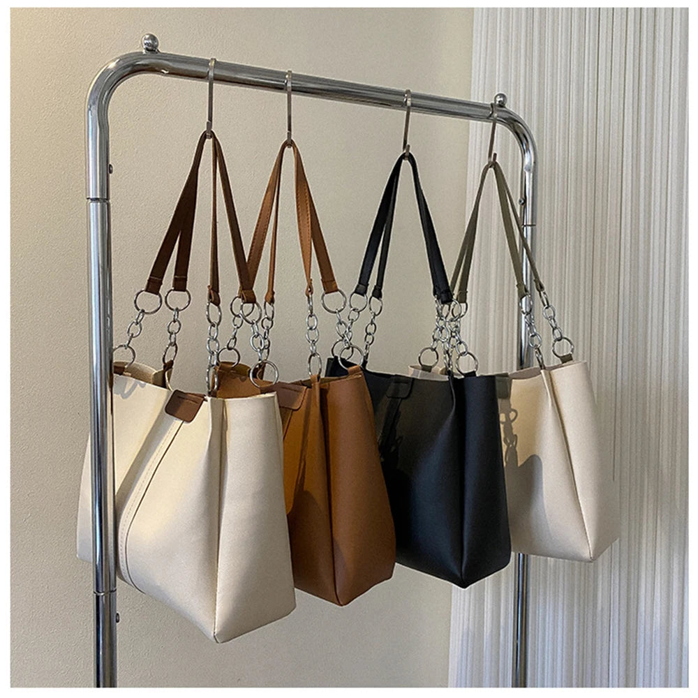 Large Capacity Women's Tote Handbag Chain Shoulder Bag