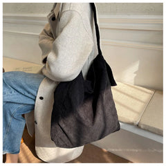 Large Capacity Women Shoulder Bags Canvas Hasp Handbags Casual Canvas Shopping A