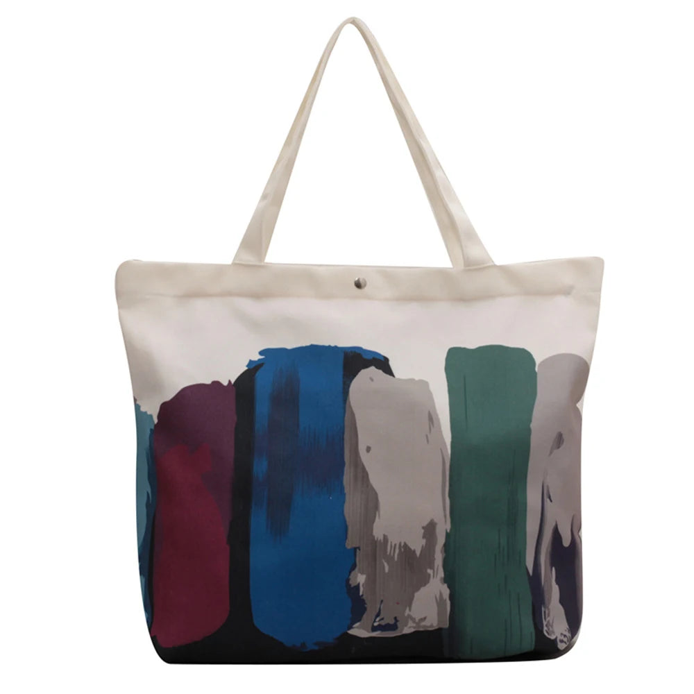 Large-capacity Canvas Handbags Women Hip-hop Shoulder Bags