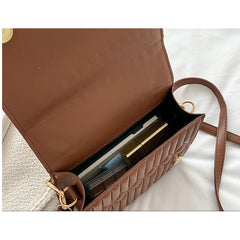 Retro Women Handbags Female Rhombus Chain Messenger Bags Square Shoulder Bags