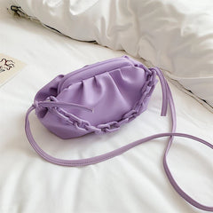 Thick Chain Shoulder Bags Pleated Cloud Crossbody Bags for Women