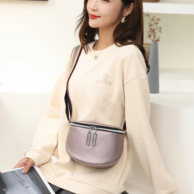 Oval Women Shoulder Bags Summer Solid Retro Handbags Female Casual Bag