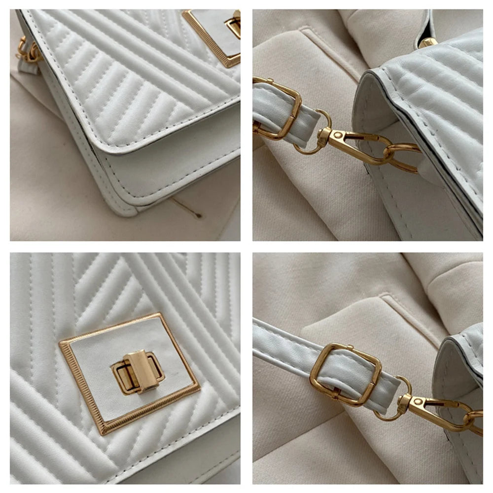 Embossed Shoulder Bags Solid Crossbody Bags Retro Purse And Bags