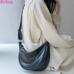 Retro Female Shoulder Bags Large Capacity Messenger Bags Solid Bags