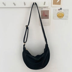 Retro Female Shoulder Bags Large Capacity Messenger Bags Solid Bags