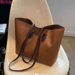 Large Capacity Shoulder Bags For Women Famous Handbags Pu Leather High Tote Bags