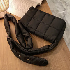 Sponge Pillow Crossbody Bags Women's Solid Shoulder Bags Diamond Handbags