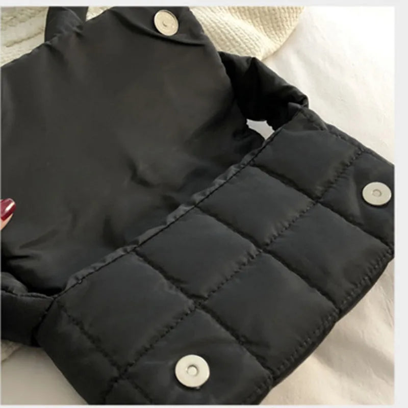 Sponge Pillow Crossbody Bags Women's Solid Shoulder Bags Diamond Handbags
