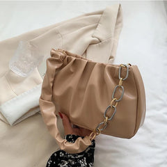 Cloud Crossbody Shoulder Bag Retro Fold Pleated Handle