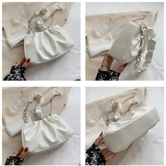 Cloud Crossbody Shoulder Bag Retro Fold Pleated Handle